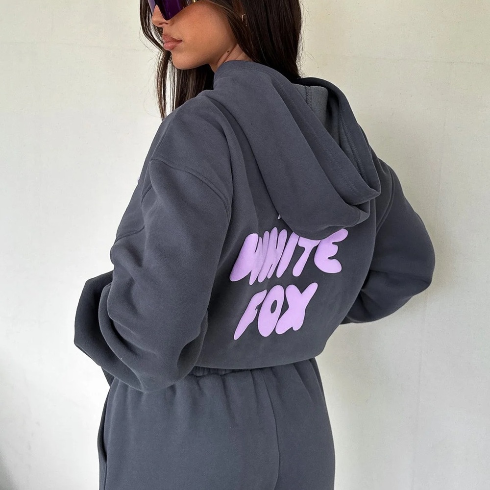 White Fox Offstage Hoodie - volcanic gray